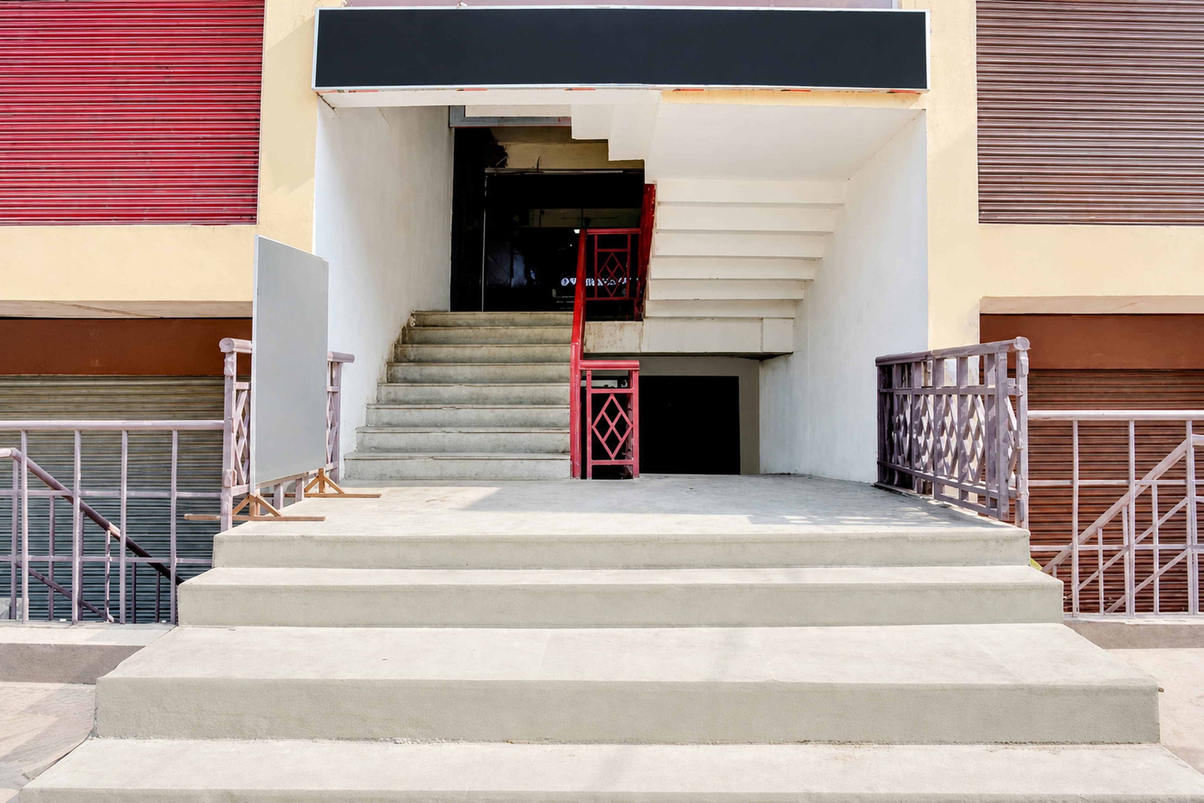 Entrance stairway and interior passage of Metro Club & Guest House