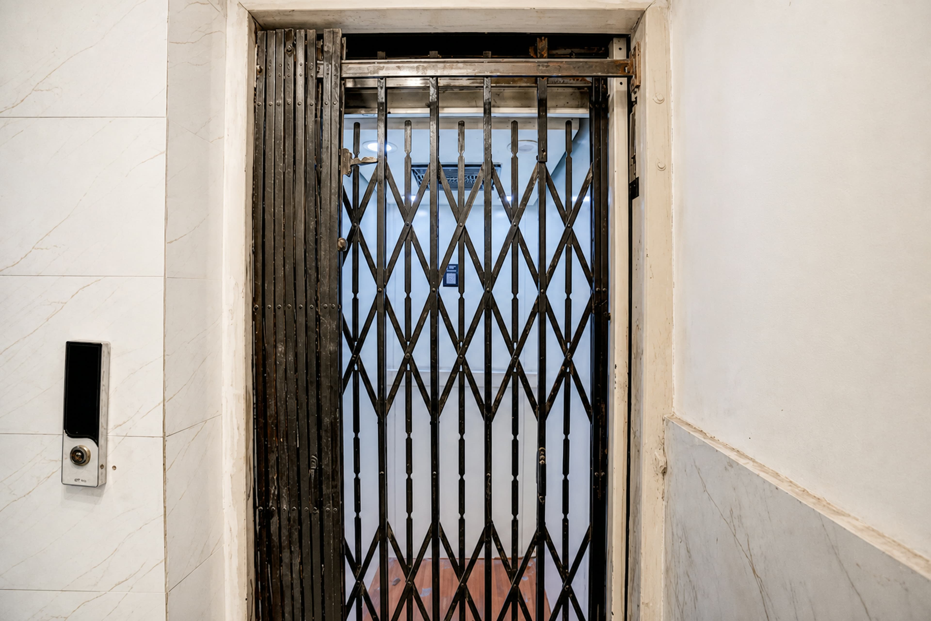 Guest lift inside Metro Club & Guest House